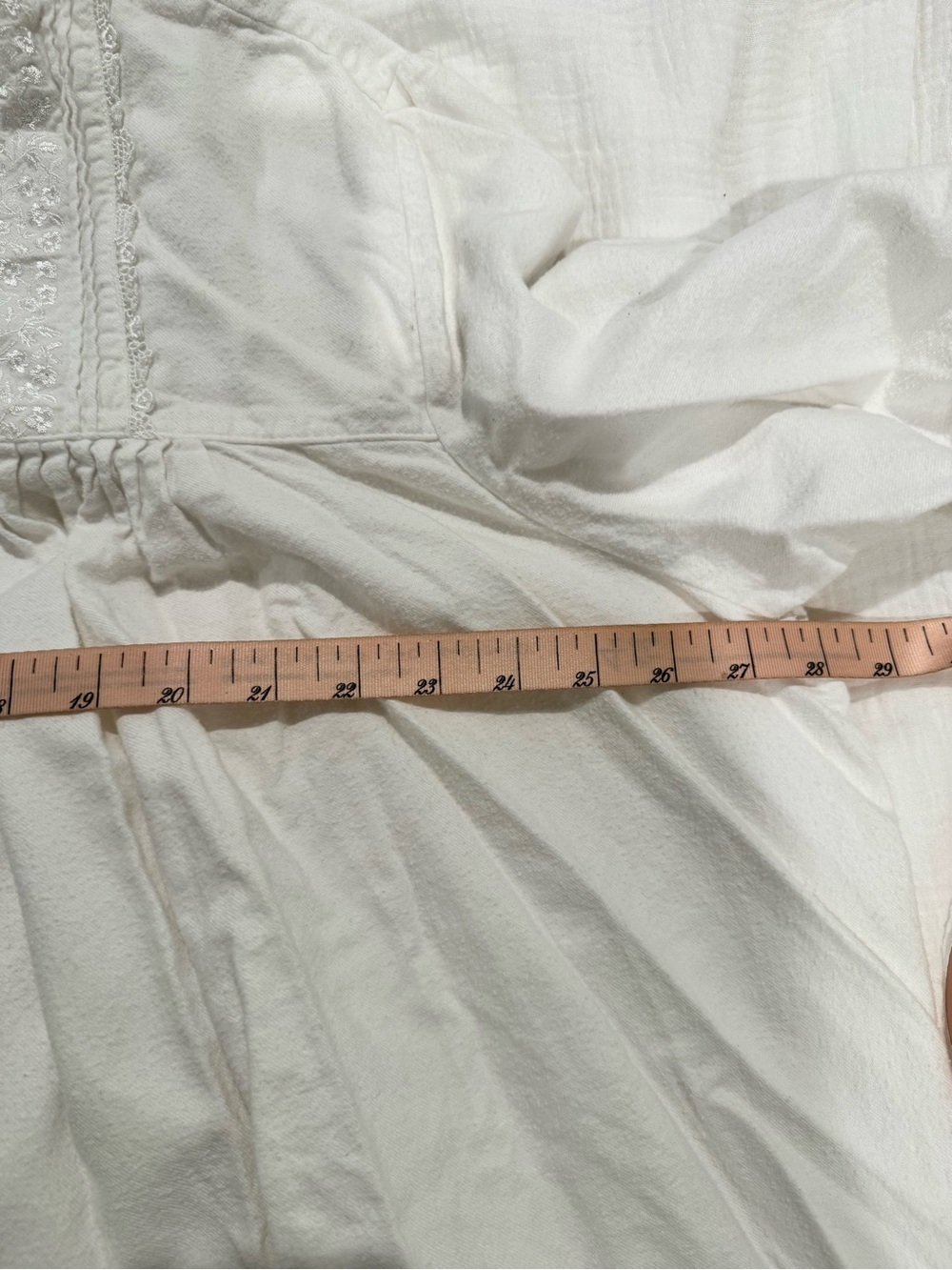 Eileen West White HIGHNECK Long Ballet Nightgown XL cottage fairy croquet lace - Picture 7 of 9
